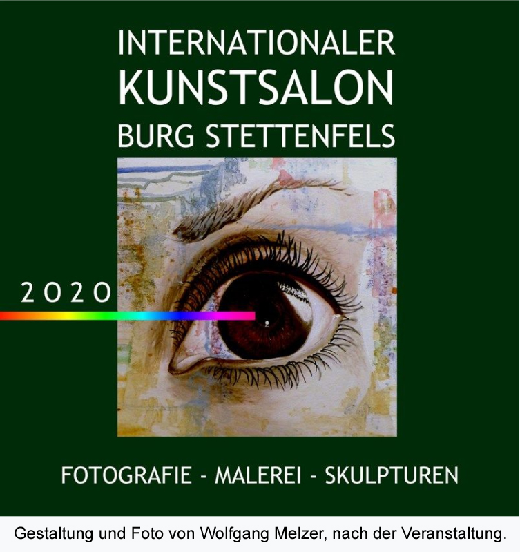 Werbeplakat mit der Kunst von Petra Wenski-Hänisch für den Internationalen Kunstsalon 2020