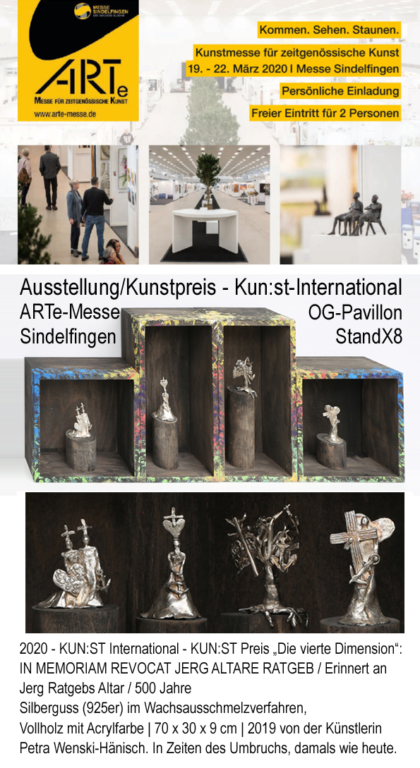 Werbeplakat ARTe mit dem Kunstpreisbeitrag Jerg Ratgeb