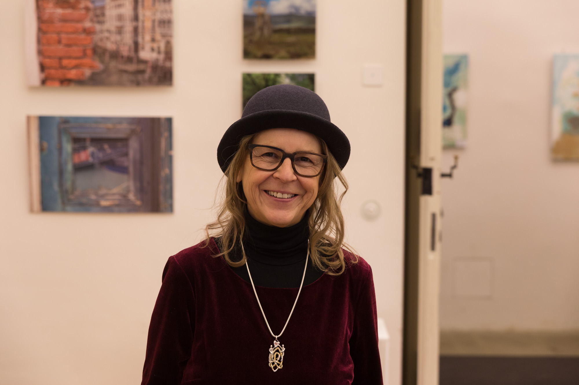 Petra Wenski-Hänisch beim Regenbogen der Kunst im Schloss Ludwigsburg 2018