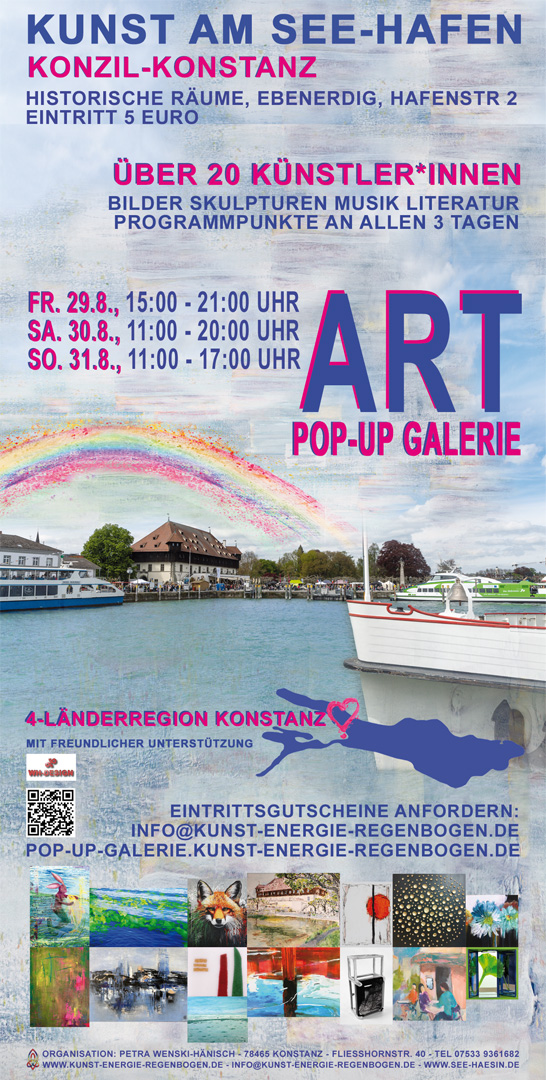 Flyer zur Kunst am See-Hafen 2025